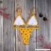 TSWRK Womens Yellow Floral Rose Print Triangle Microkini Two Piece Bikini B07GNLYD66